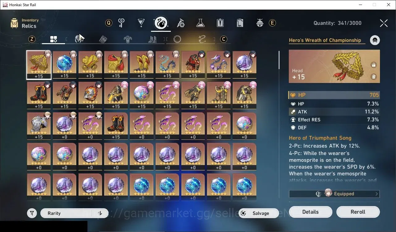 Honkai Star Rail Accounts Others Asia|TL 61|4 Limited|Mortenax Blade E1,Cyrene,Robin,Yunli|3 Standard|Female 8