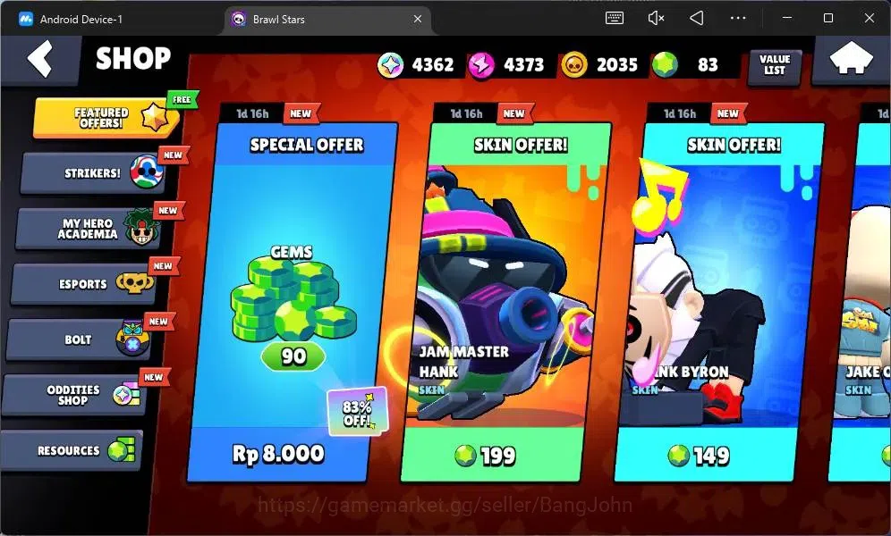 Brawl Stars Accounts Global | 656 Thropy|13 Brawler|2 Max Lv Hypercharg image 4