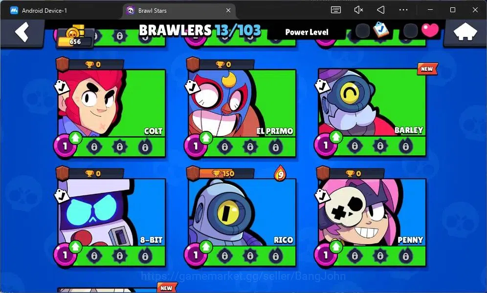 Brawl Stars Accounts Global | 656 Thropy|13 Brawler|2 Max Lv Hypercharg image 6