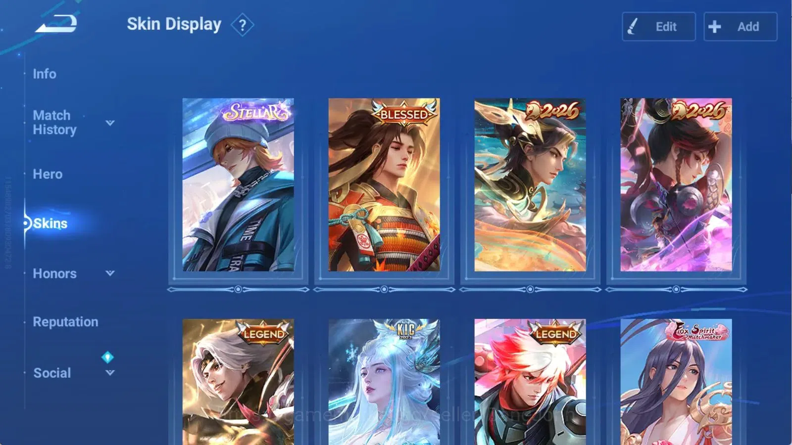 Honor of Kings Accounts Global | 112H 145S | LEGEND Yao, KIC Luna, STELLAR image 3