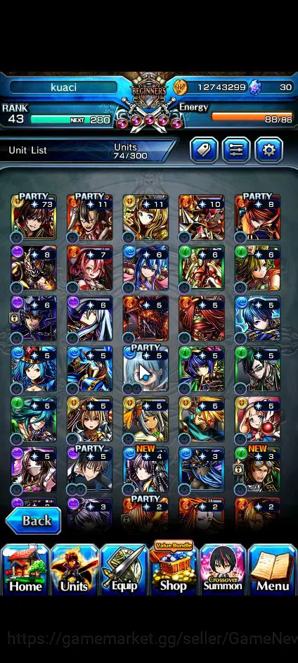 Grand Summoners Accounts Global|Rank 43|2 Ascend+1 TW| Sayaka MikiTW, Diabl image 7