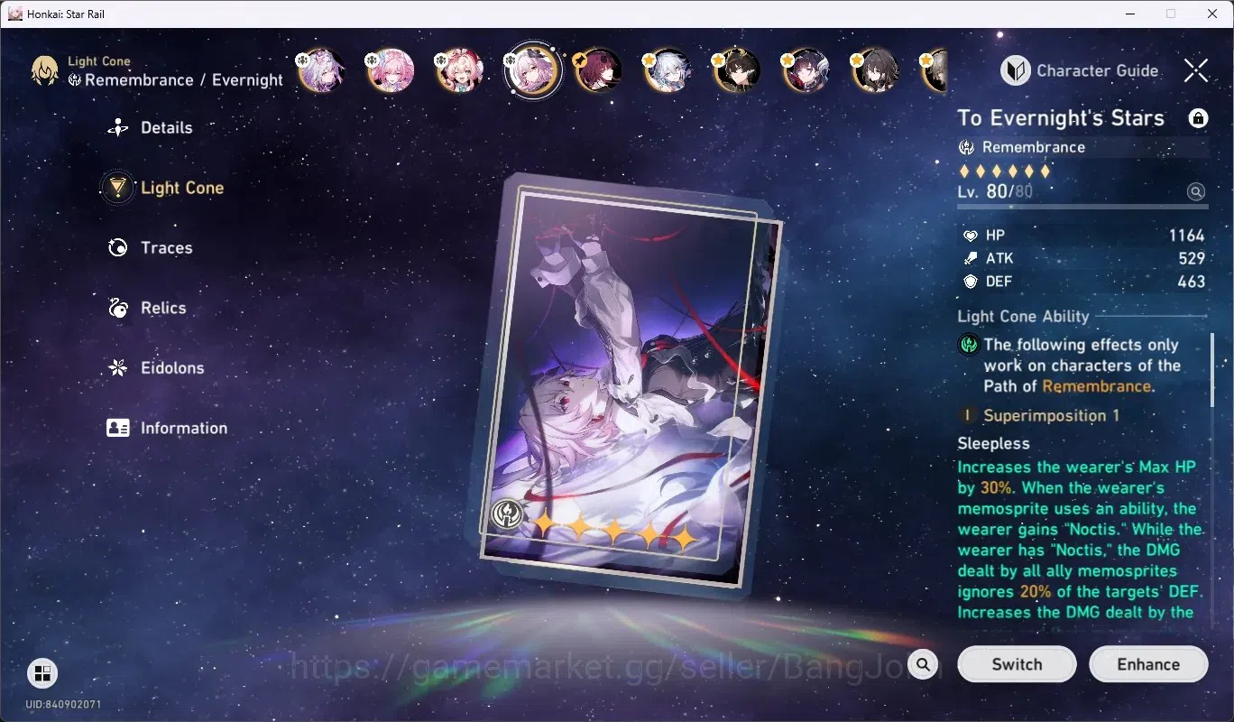 Honkai Star Rail Accounts ASIA|TL 70|15(Castorice,Hyacine,Evernight,YaoGuang image 5