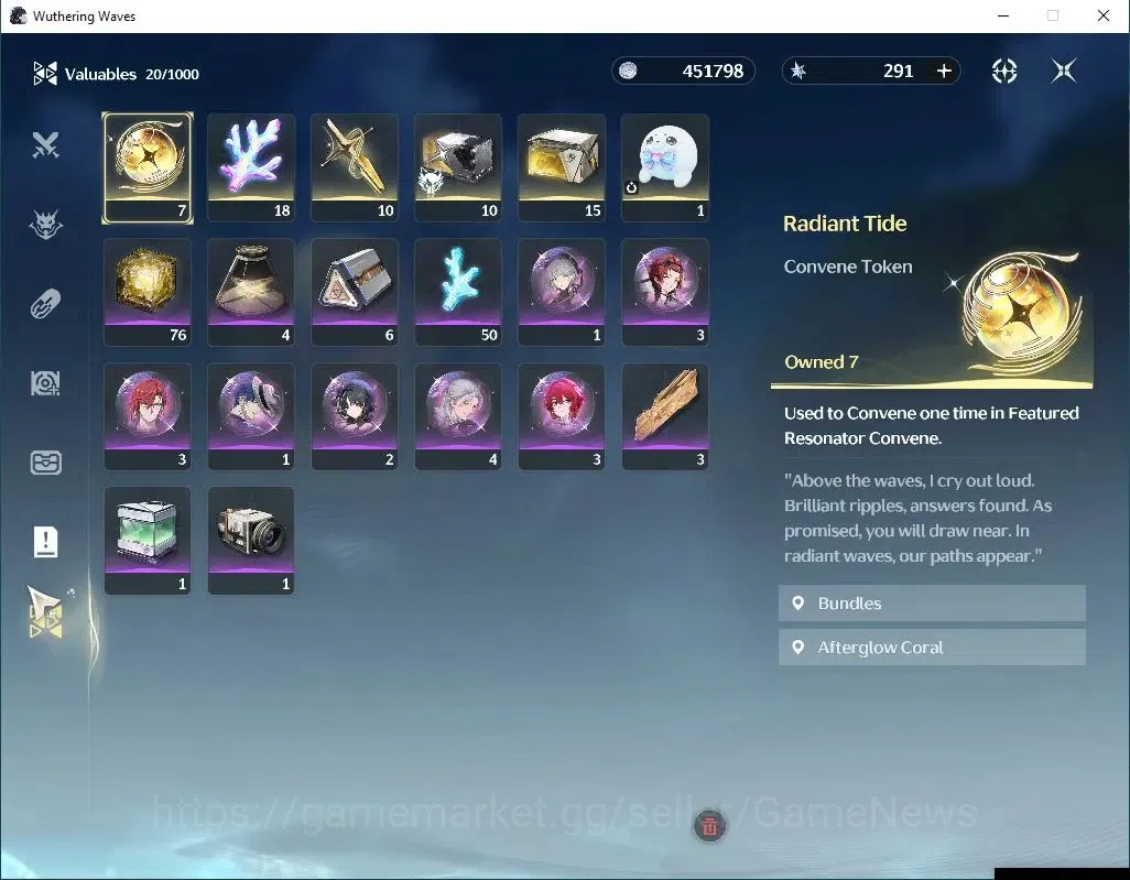 Wuthering Waves Accounts Others SEA|UL 42|3 Limited| Jinshi R1+Signature,Jiyan,Carlotta | Data Bank Lv 20 | MC Male | Log 9