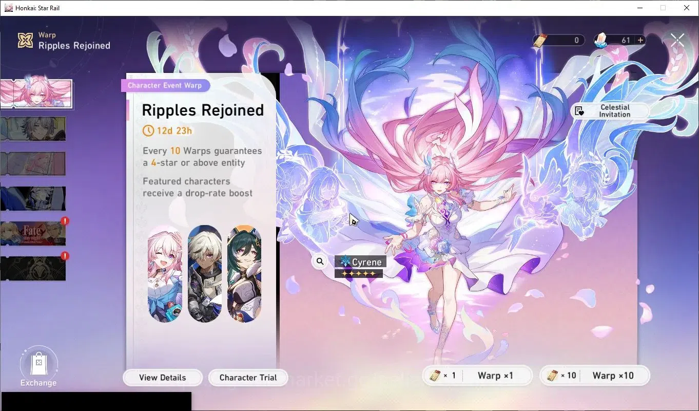 Honkai Star Rail Accounts Asia|TL 62|10 Limited|(Cyrene)+Sign The Herta,Hyac image 14