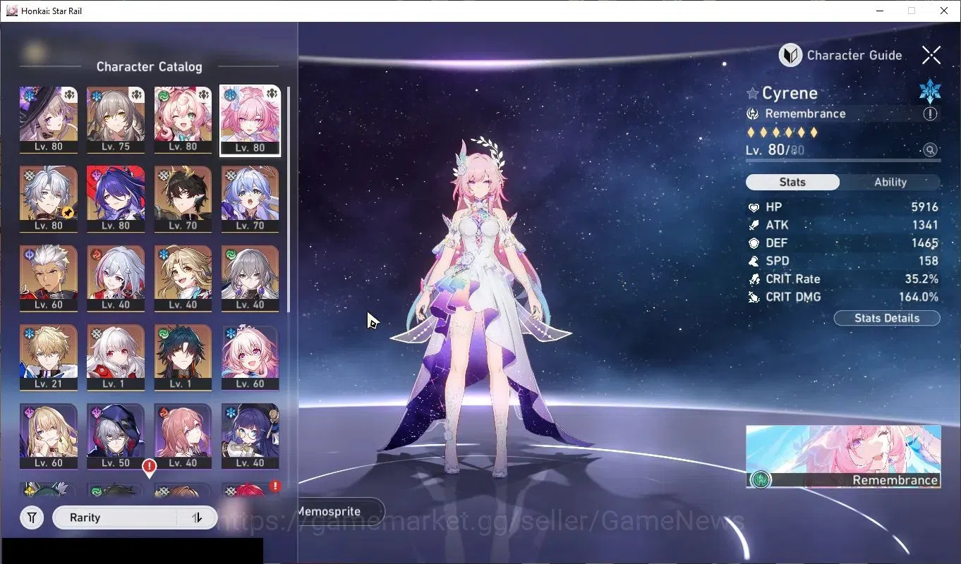Honkai Star Rail Accounts Asia|TL 62|10 Limited|(Cyrene)+Sign The Herta,Hyac image 4