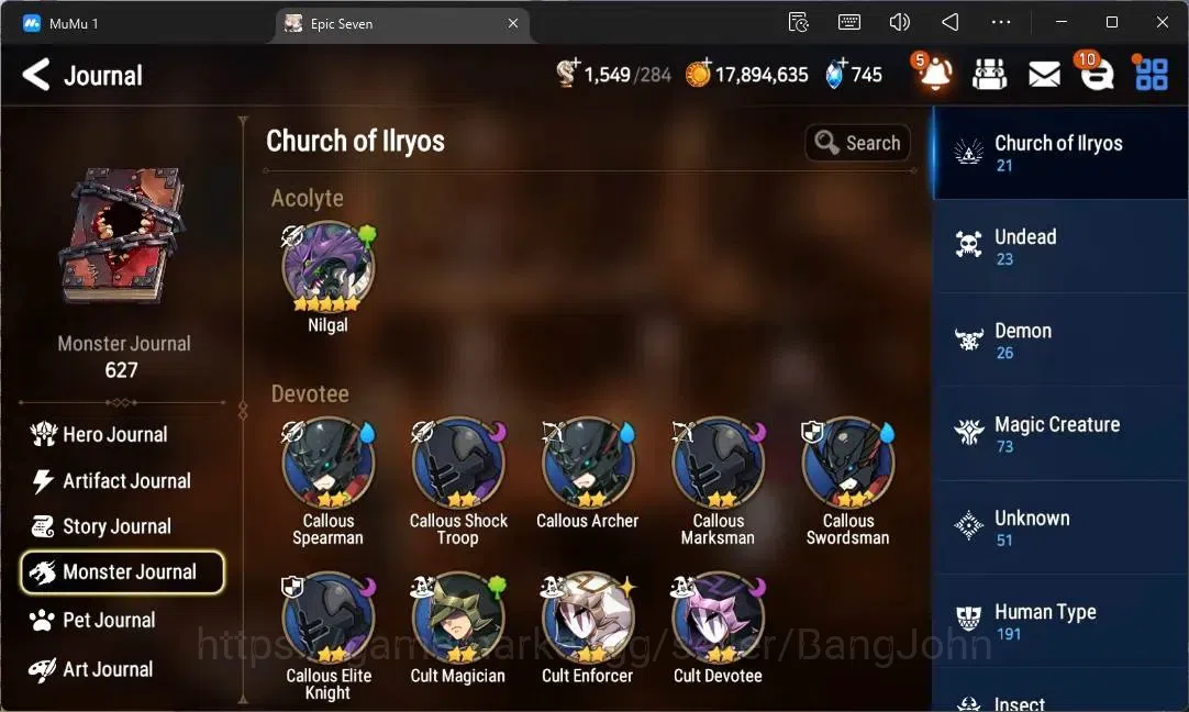 Epic Seven Accounts Limited Hero Global Unverif | 6 ML(LOT Scales, A Tywin, SOT Snow, C Pavel, A Vildred, H Lua)|PoH ON|SS 11