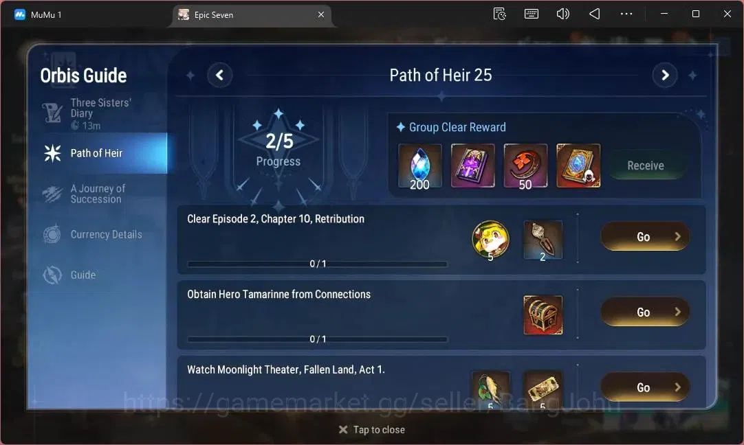 Epic Seven Accounts Limited Hero Global Unverif | 6 ML(LOT Scales, A Tywin, SOT Snow, C Pavel, A Vildred, H Lua)|PoH ON|SS 15