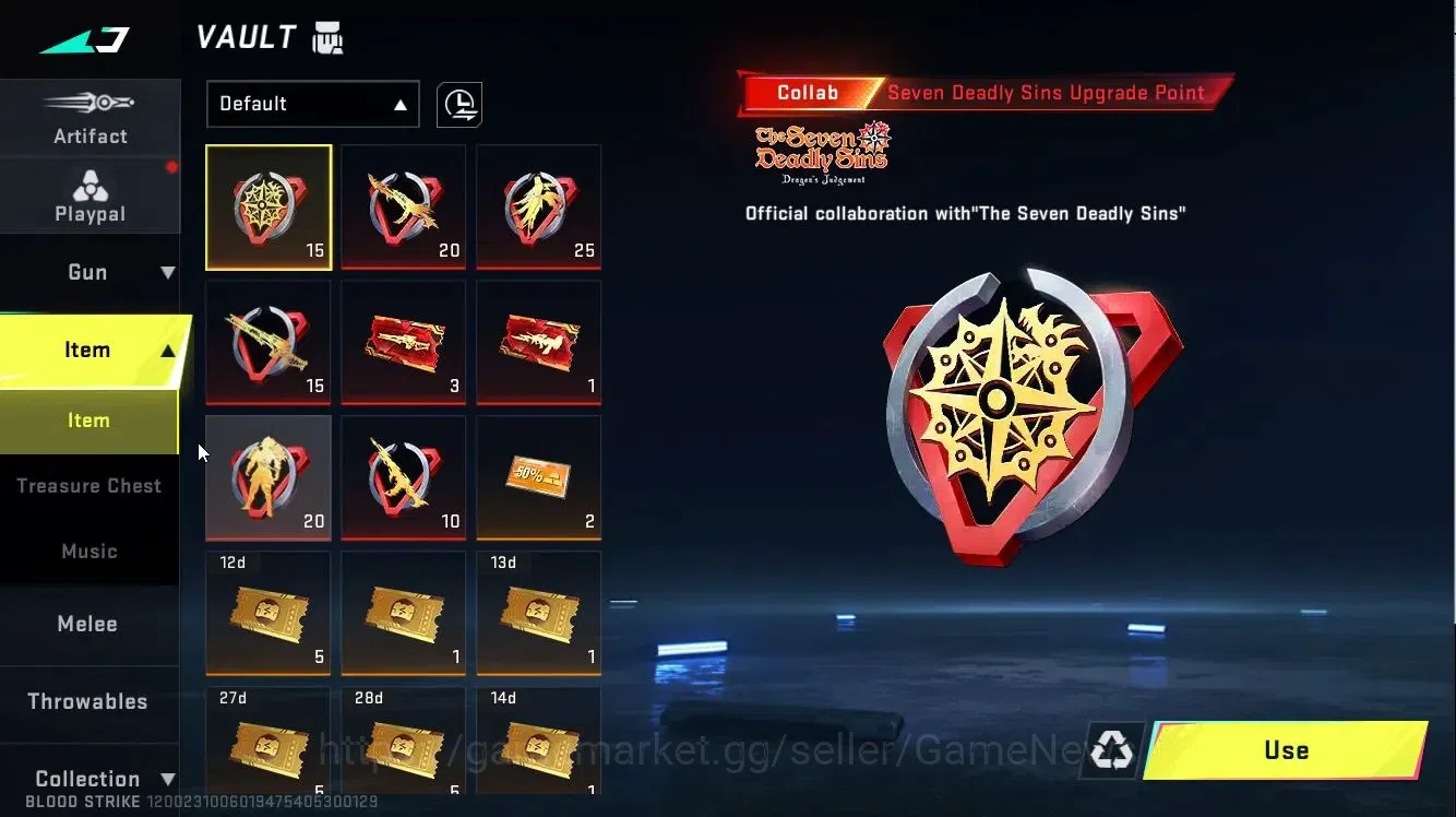 Blood Strike Accounts ASIA|Collab 7DS(AK47,M700-Elizabeth)+TR[MCX]|2 UL[ image 16