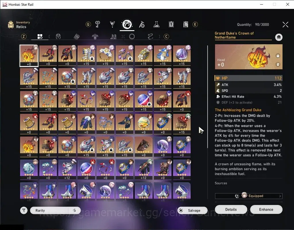 Honkai Star Rail Accounts EUROPE|TL 62|6 Limited|Castorice,Acheron,Firefly,T image 7
