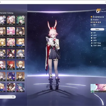 Honkai Star Rail Accounts Others Asia|Free GI|TL 70|18 Limited|Eva Prem Team|(Archer E2,Evanescia,Casto,Yaoguang)+Sign|Male