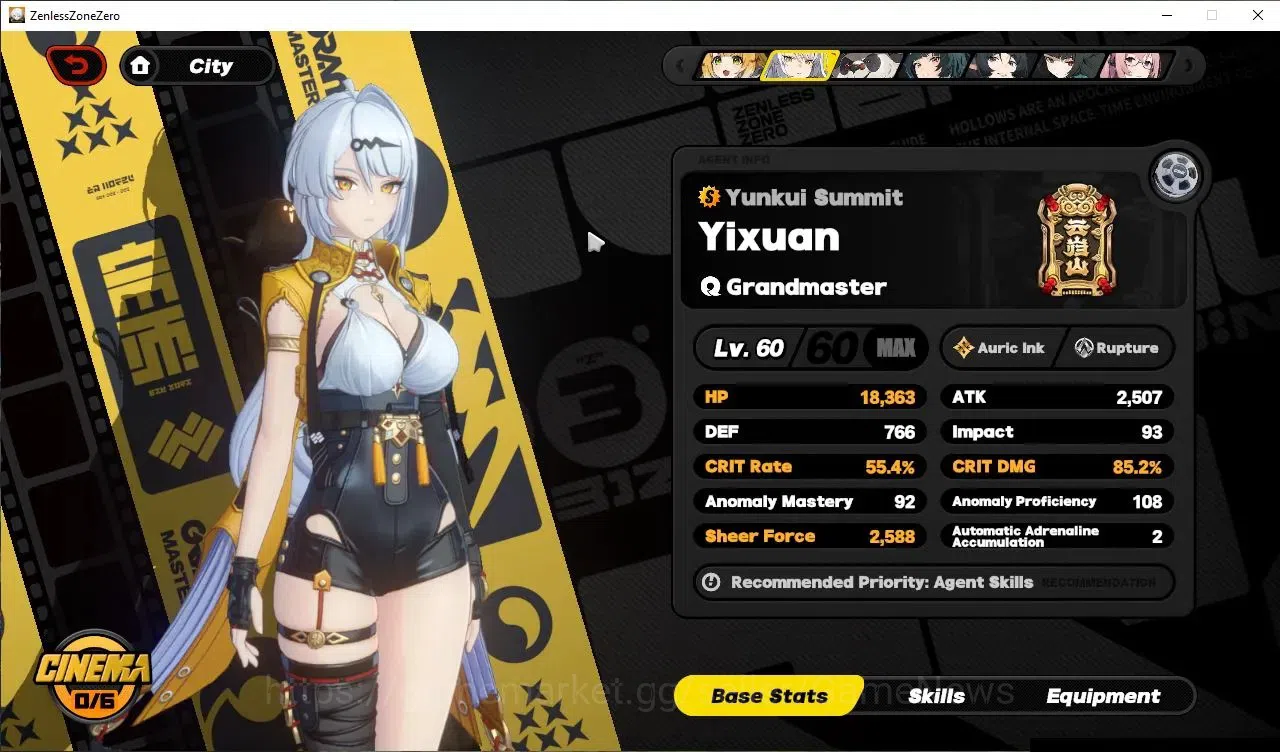 Zenless Zone Zero Accounts ASIA|Free HSR+GI|IK 57|9 Limited,2 Prem Team[(Miya image 19