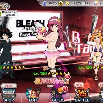 Bleach: Brave Souls Accounts Starter Global Starter| 8k Orb + 51K BP + 22M Coins|Tenza Zangetsu,Meninas,Rangiku