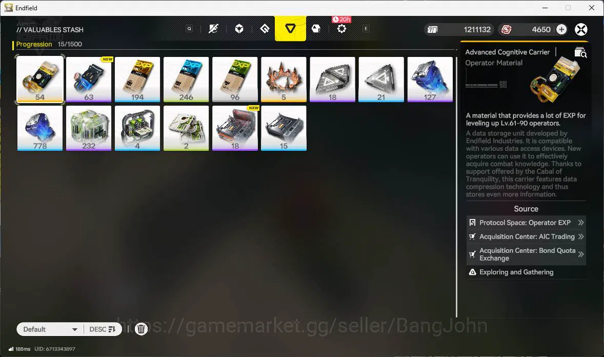Arknights: Endfield Accounts NA | LVL 48, Rossi sign, Yvonne, Lastrite p1, Arde image 15