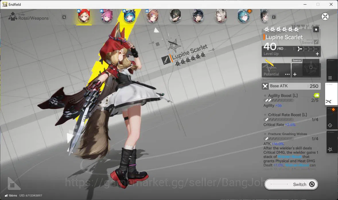 Arknights: Endfield Accounts NA | LVL 48, Rossi sign, Yvonne, Lastrite p1, Arde image 4