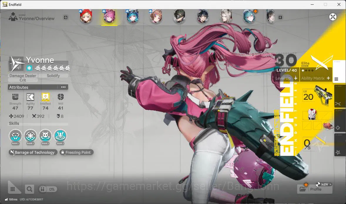 Arknights: Endfield Accounts NA | LVL 48, Rossi sign, Yvonne, Lastrite p1, Arde image 5