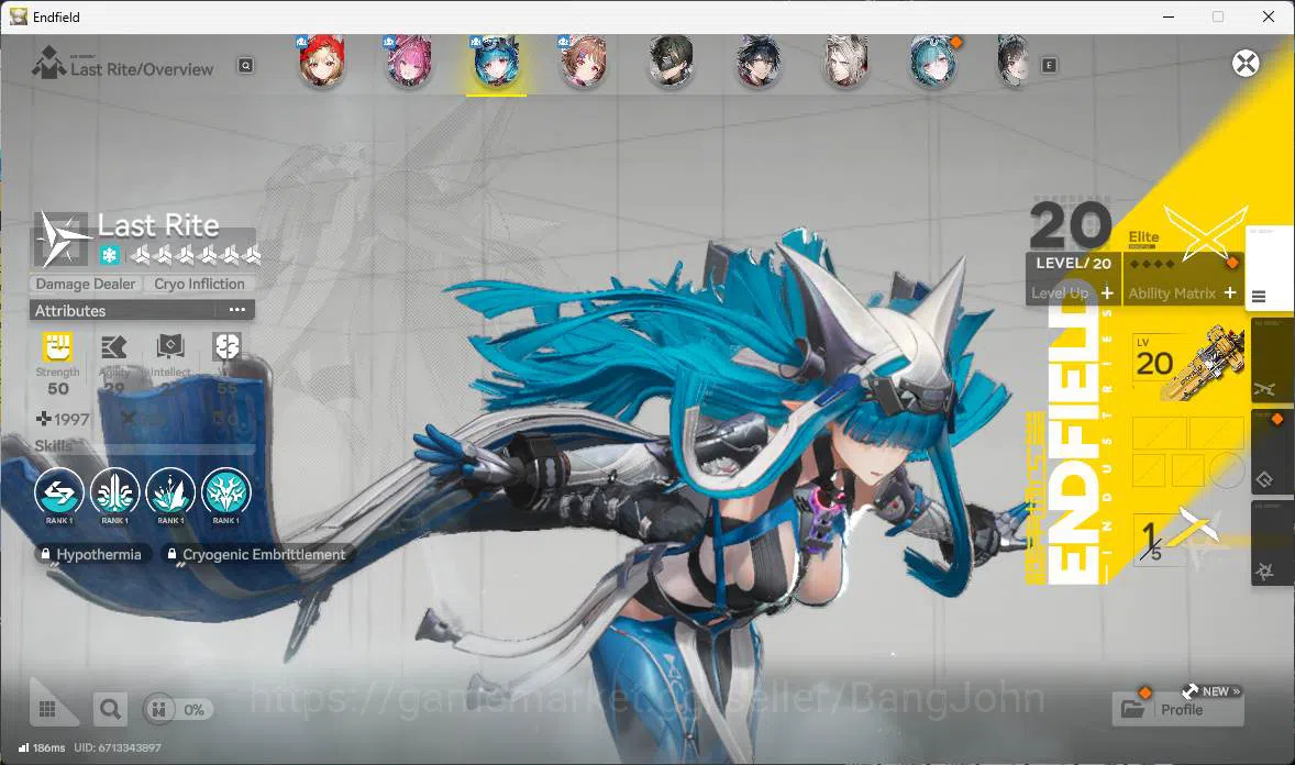 Arknights: Endfield Accounts NA | LVL 48, Rossi sign, Yvonne, Lastrite p1, Arde image 6