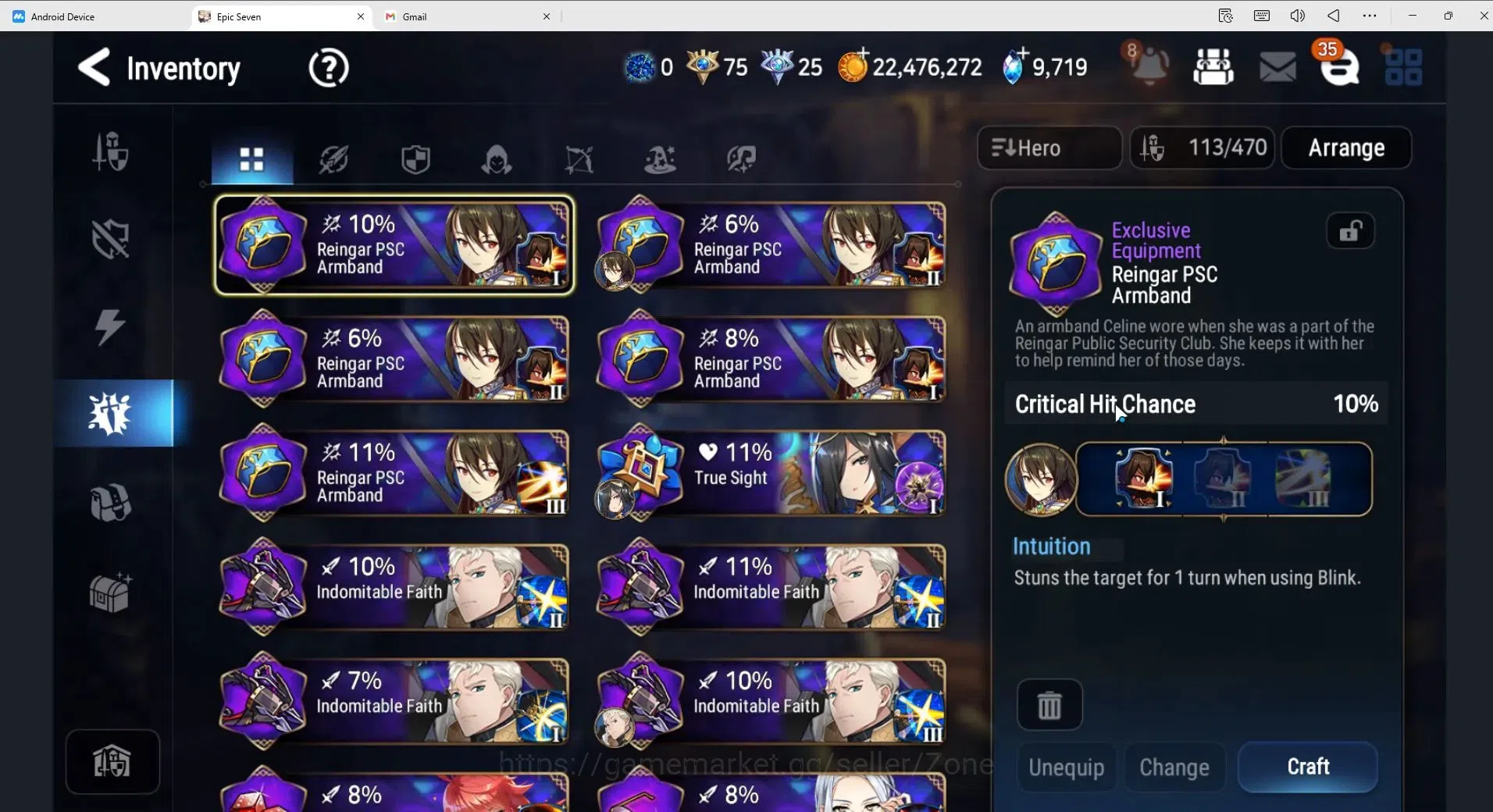 Epic Seven Accounts High-End Global|10ML (Zio, Arby, Fumyr, AElena, SECeline Etc.)|PoH+Bless ON|492 CB, 374 MM|SS 9.7K|Stove 18
