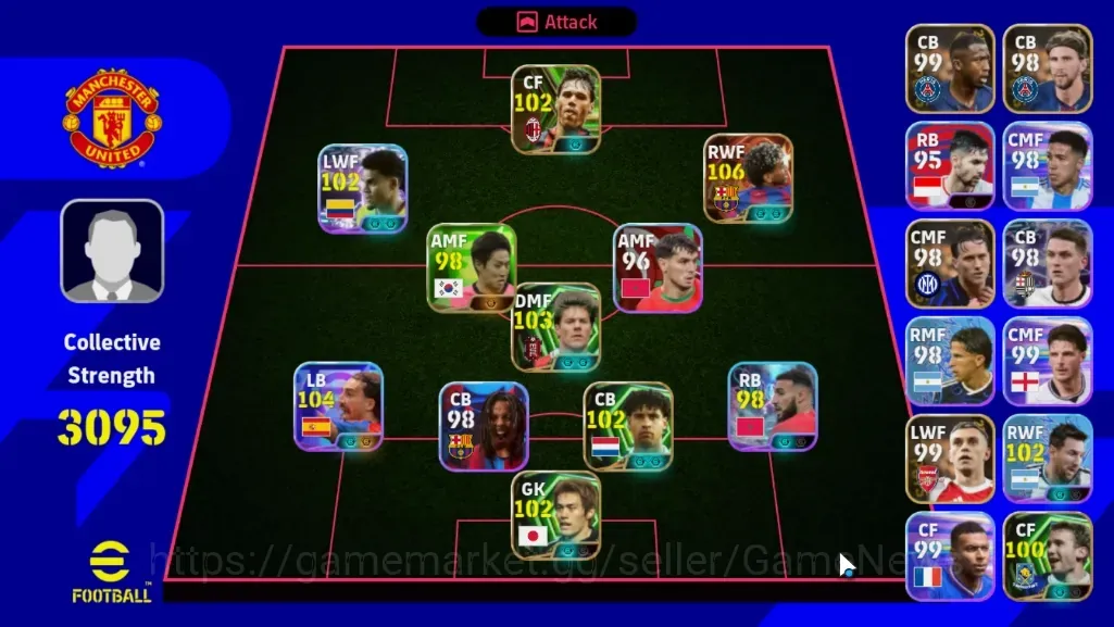 eFootball Accounts Legends & Iconic Players Android|Power 3095|Big Time Lamine Yamal|5 Epic Xabi 1