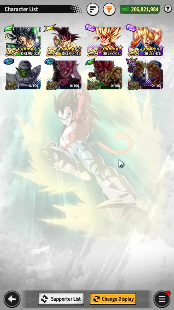 Dragon Ball Legends Accounts 206M TP|LV 251|10UL+4LR+33LL|SSG SS Gogeta,FF Frie image 4