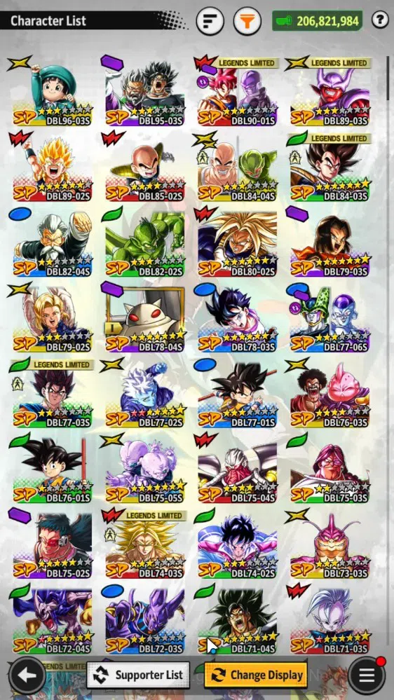 Dragon Ball Legends Accounts 206M TP|LV 251|10UL+4LR+33LL|SSG SS Gogeta,FF Frie image 7