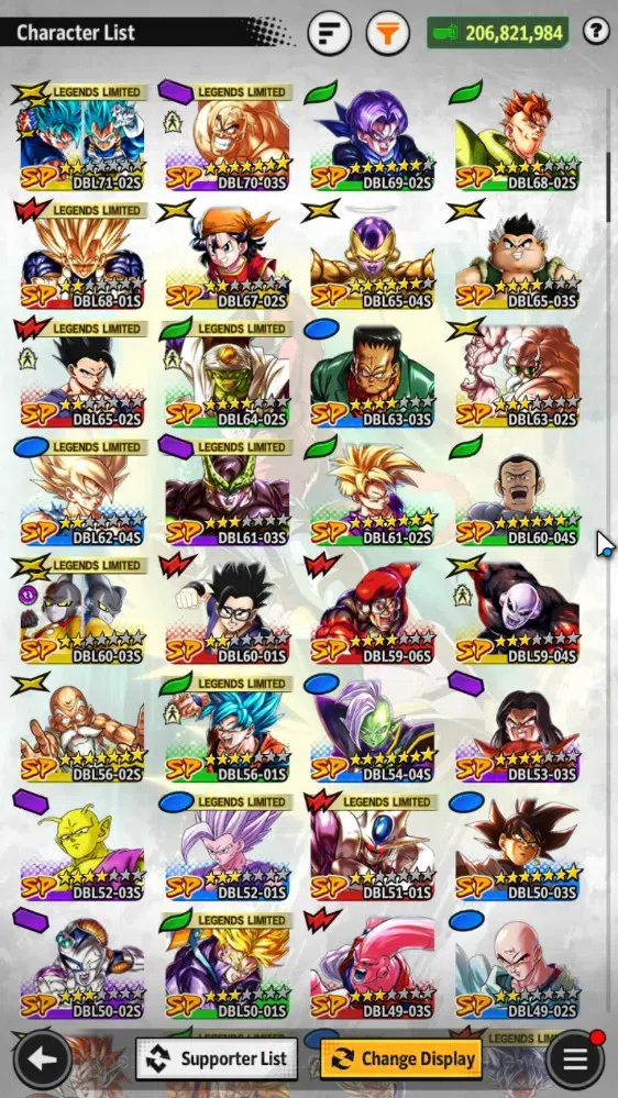 Dragon Ball Legends Accounts 206M TP|LV 251|10UL+4LR+33LL|SSG SS Gogeta,FF Frie image 8