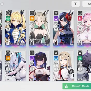 Chaos Zero Nightmare Accounts Asia|Lv55|16 SSR 1 Limit(Rossweisse,Olga,Fei,Diana,[Tiphera]+Sign,Nine,Cizuru,Etc]|16 SR|1