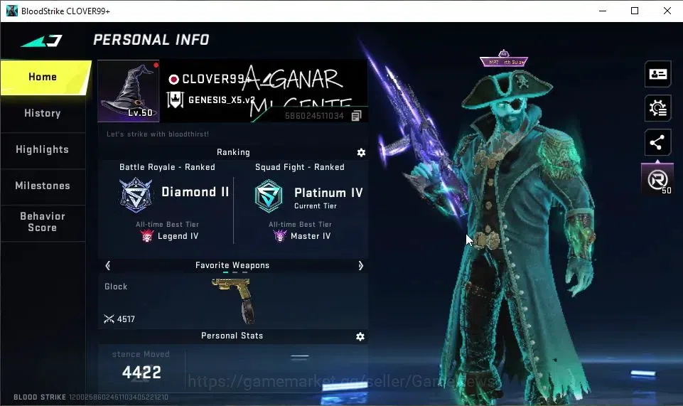 Blood Strike Accounts ASIA|ETERNAL Desert Eagle-Scorpius|11 ULTRA[HANK,S image 2