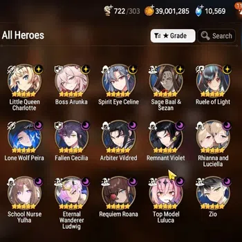 Epic Seven Accounts Starter GLOBAL UnVerif|15 ML(ScholN Yulha,Rhiana&Luc,BArunka,ZIO,Etc)+Aube,Setsuka,Rinak,Etc|Auto B|10k