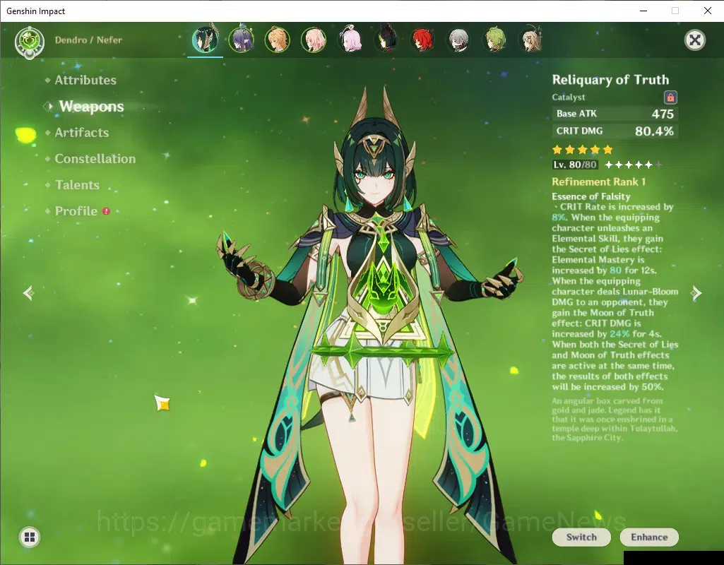 Genshin Impact Accounts ASIA|AR 55|Semi Premium [Nefer,Lauma]+Sign|2 (*5We image 3