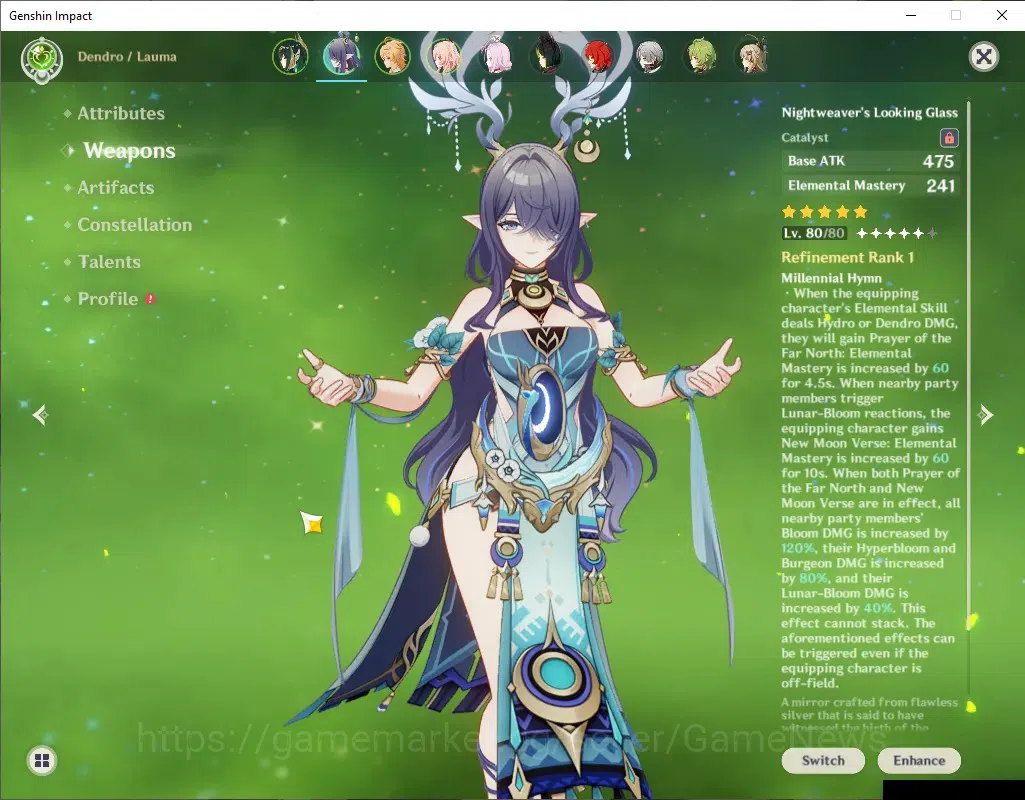 Genshin Impact Accounts ASIA|AR 55|Semi Premium [Nefer,Lauma]+Sign|2 (*5We image 4