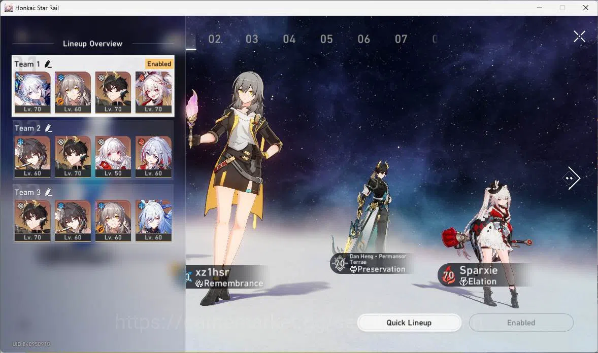 Honkai Star Rail Accounts Mid Game ASIA|TL 56|7 Limit|Yao Guang,Sparxie E1,DanHeng PT,Topaz&Numby,Jingliu,Ruan 17