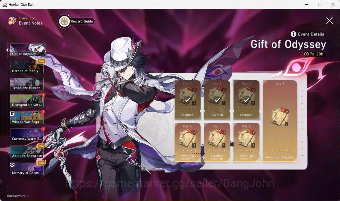 Honkai Star Rail Accounts Mid Game ASIA|TL 56|7 Limit|Yao Guang,Sparxie E1,DanHeng PT,Topaz&Numby,Jingliu,Ruan 2