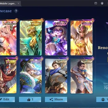 Mobile Legends: Bang Bang Accounts Collector Global|239S|Renowned|KOF Karina,Prime Granger,ASP Guinevere,Annual Hayabusa,LBX