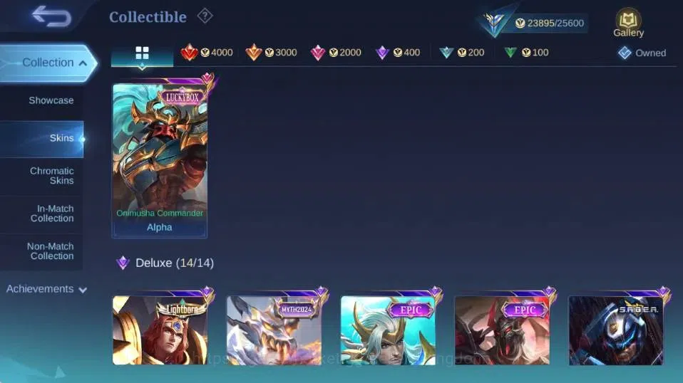 Mobile Legends: Bang Bang Accounts Collector Global|Skin 114|Expert|LBox Alpha,Lightborn Tigreal,VENOM Grock+Hanabi,SABER 5