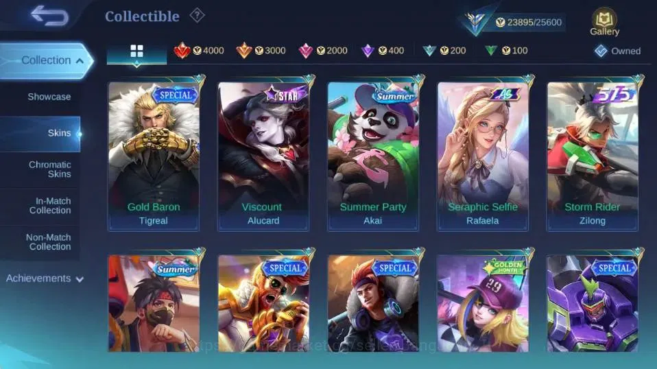 Mobile Legends: Bang Bang Accounts Collector Global|Skin 114|Expert|LBox Alpha,Lightborn Tigreal,VENOM Grock+Hanabi,SABER 9