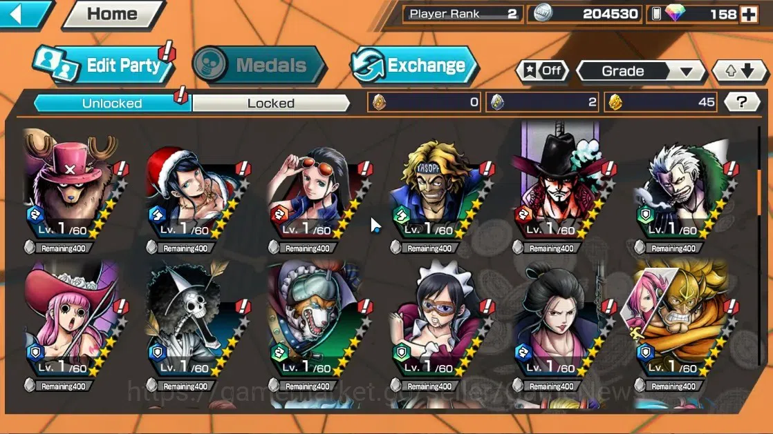 One Piece Bounty Rush Accounts Global| Starter|1 EX (Legendary Hero Monkey D.Garp image 5