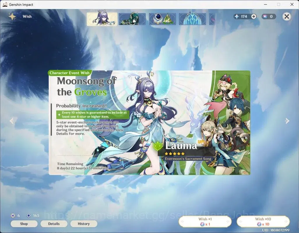 Genshin Impact Accounts ASIA|AR 58 | 10 Limited |([Nahdia,Mavuika,HuTao+C1 image 11
