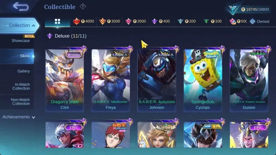 Mobile Legends: Bang Bang Accounts Hero 70|Skin 92|High Immo 100|Lb Harith,SpongB Cyc image 6