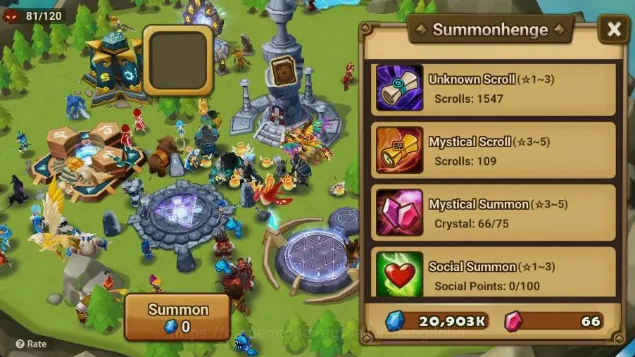 Summoners War: Sky Arena Accounts Starter GLOBAL | NB 5 TESHAR,Starter Gacha 115 12Y+160 11Y Scrool, 3 Legendary All 5