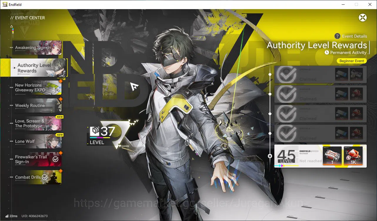 Arknights: Endfield Accounts Asia Lv37|3SSR(Laevatain,Ardelia,Last Rite)+9SR Op image 4