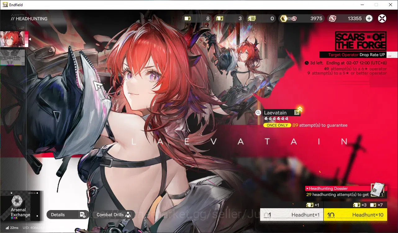 Arknights: Endfield Accounts Asia Lv37|3SSR(Laevatain,Ardelia,Last Rite)+9SR Op image 5