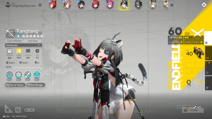 Arknights: Endfield Accounts ASIA | lv 52, laevatain, Ardelia, Yvonne, Tangtang image 10