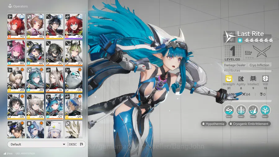 Arknights: Endfield Accounts ASIA | lv 52, laevatain, Ardelia, Yvonne, Tangtang image 11