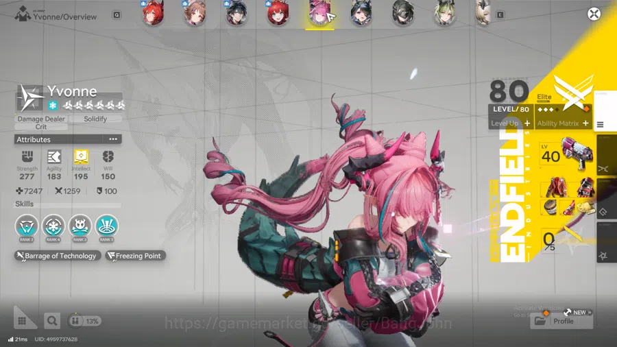 Arknights: Endfield Accounts ASIA | lv 52, laevatain, Ardelia, Yvonne, Tangtang image 14
