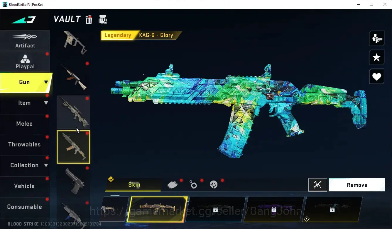 Blood Strike Accounts ASIA|ETHERNAL,UZI(LVL2)|LIMITED,MP7|ULTRA,AUG,AR97 image 13