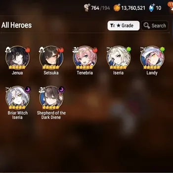 Epic Seven Accounts Starter Global Unverif|Fresh Starter|2 ML(BWI,S.Diene)+5*5 RGB|PoH+Bless ON|Eps 1 3/12|Side Story