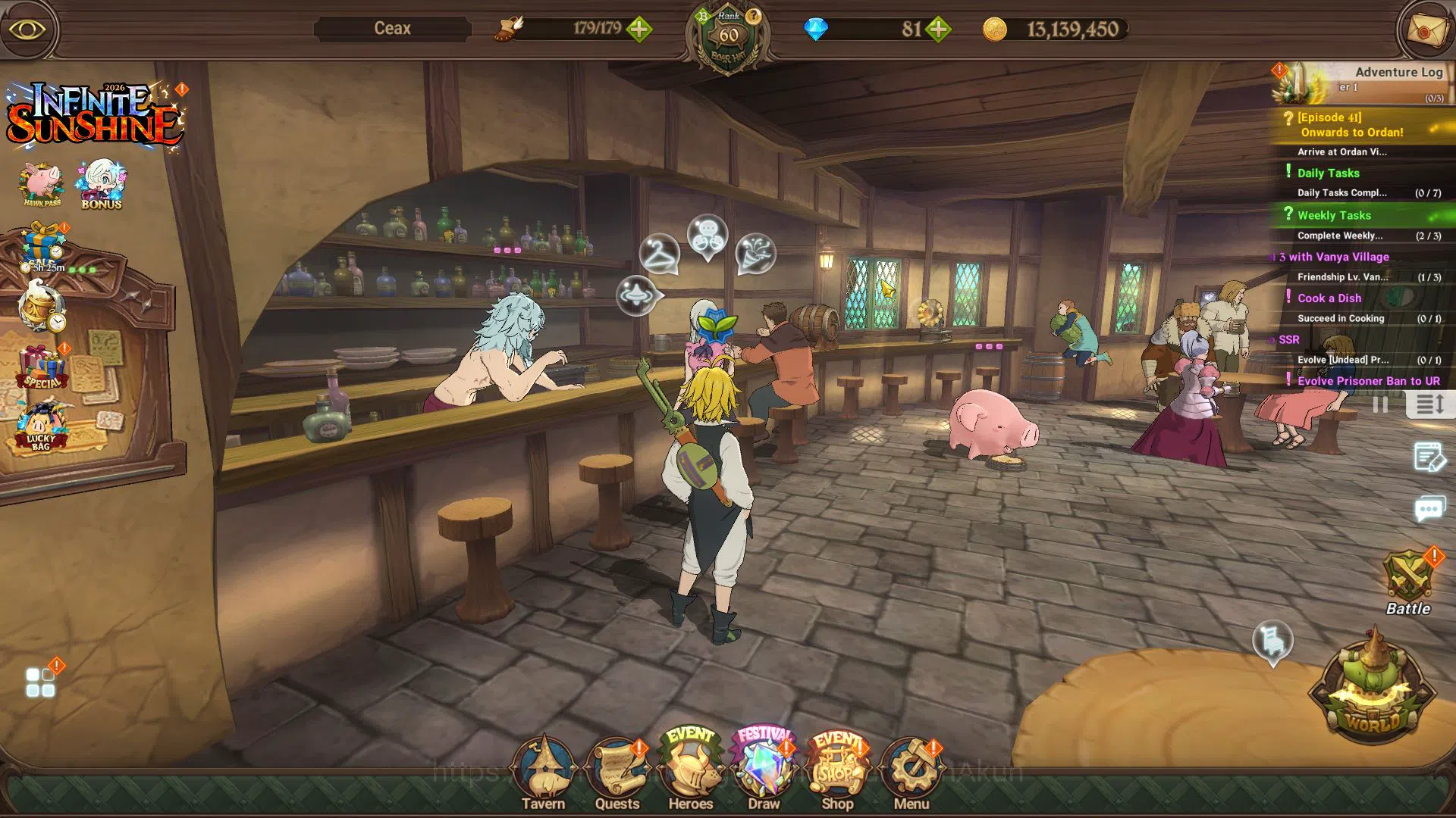 The Seven Deadly Sins: Grand Cross Accounts Global|1,4M CC| Starter | CH 4 | 5 UR | Meresca, K image 1