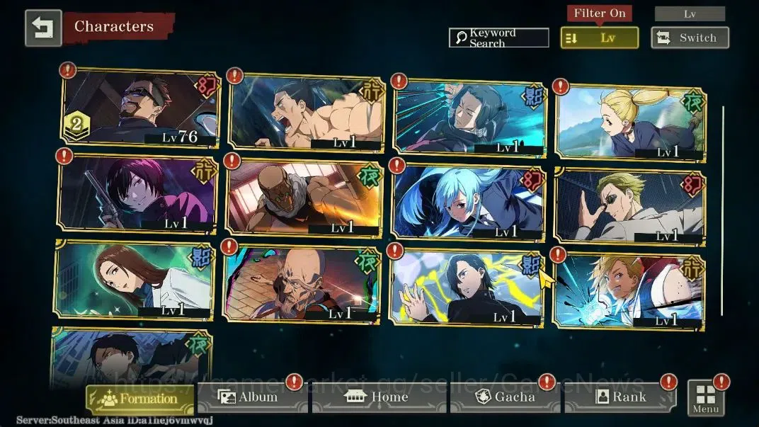 Jujutsu Kaisen: Phantom Parade Accounts SEA |PR 18|6,2K Cube|10 SSR 2 Limited [0,2-Sec Dom image 3