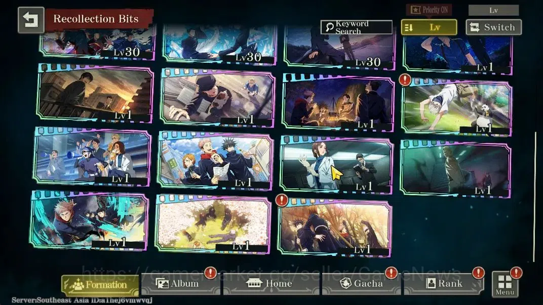 Jujutsu Kaisen: Phantom Parade Accounts SEA |PR 18|6,2K Cube|10 SSR 2 Limited [0,2-Sec Dom image 5