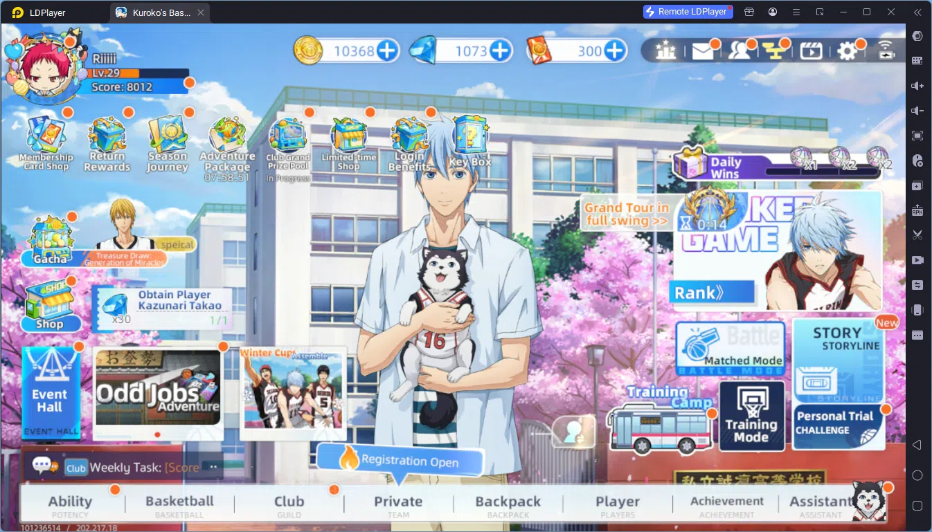 Kuroko's Basketball Street Rivals Accounts SEA|SV17|Lv29|DM 1073|Tetsuya Kuroko A3,Shinji Kog image 1